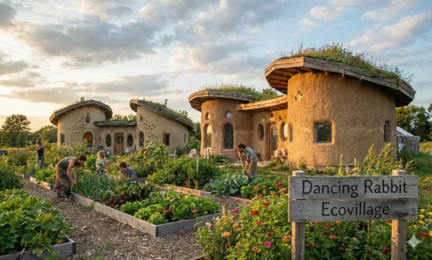 slow community life at Dancing Rabbit Ecovillage